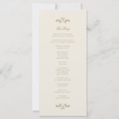  barokke gouden elegante bruiloft (Achterkant)