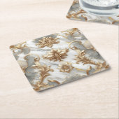 Barokke gouden en marmeren Onderzetters (Schuin)