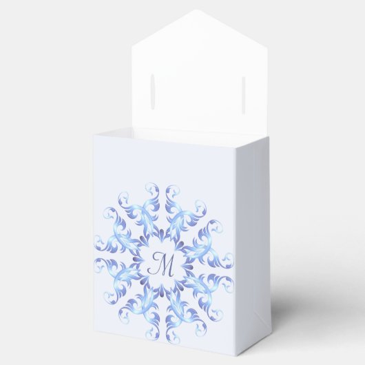 Barokke gradiënt Mandala ontwerp Bedankdoosjes (Geopend)