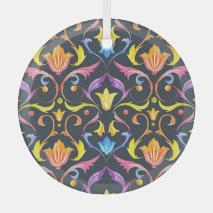 Barokke helderheid: kleurrijke charme. glas ornament