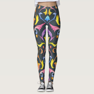 Barokke helderheid: kleurrijke  charme. leggings