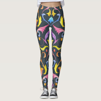 Barokke helderheid: kleurrijke  charme. leggings