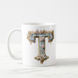 Barokke initiaal 'T' mok voor een koffieprinses