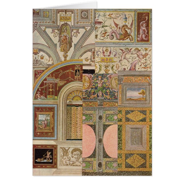 barokke Italiaanse motief collage (Voorkant)