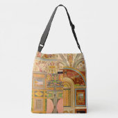 barokke Italiaanse motief collage Crossbody Tas (Achterkant)