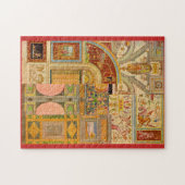 barokke Italiaanse motief collage Legpuzzel (Horizontaal)