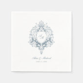  barokke kam | chique bruiloft servet (Voorkant)