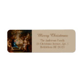 Barokke katholieke Christelijke kerststal Etiket (Voorkant)