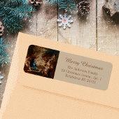 Barokke katholieke Christelijke kerststal Etiket