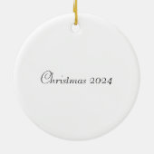 barokke kerstman keramisch ornament (Achterkant)