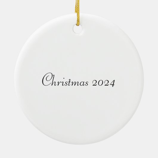 barokke kerstman keramisch ornament (Achterkant)