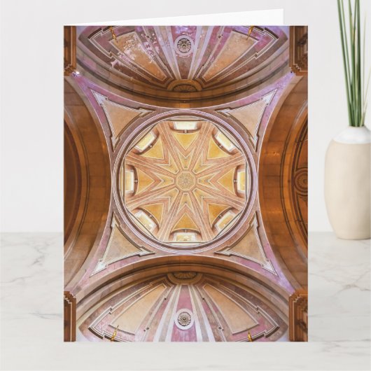 Barokke koepel van de kerk Santo Antonio de Lisboa Bedankkaart (Voorkant)