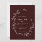 Barokke krans Fine Art Schilderij Bourgondische br Save The Date (Voorkant)