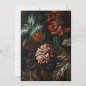 Barokke krans Fine Art Schilderij Donkerrood Bruil Save The Date (Achterkant)