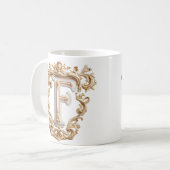 Barokke Letter 'F' Mok voor een Koffie Prinses (Voorkant links)