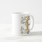Barokke letter 'P' Mok voor een koffieprinses (Voorkant rechts)