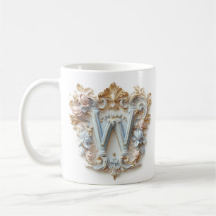 Barokke letter 'W' Mok voor een koffieprinses