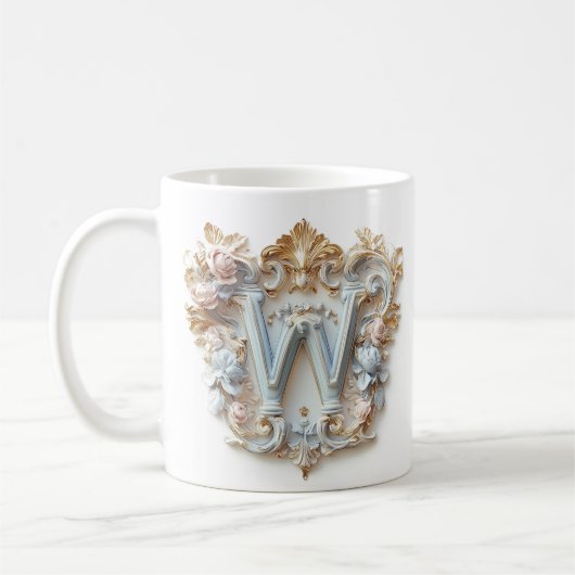 Barokke letter 'W' Mok voor een koffieprinses (Links)