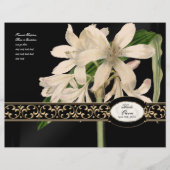 Barokke  Lily Gold Formal Wedding Program (Voorkant)
