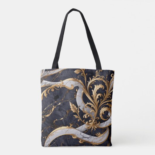 barokke luxe tote bag (Achterkant)
