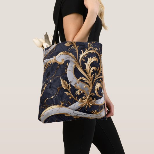 barokke luxe tote bag (Dichtbij)