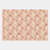 barokke marsala en gouden damast inpakpapier vel (Voorkant 3)