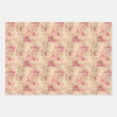 barokke marsala en gouden damast inpakpapier vel (Voorkant 2)