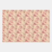 barokke marsala en gouden damast inpakpapier vel (Voorkant)