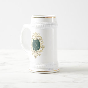Barokke Monogram Trouwgenoten Bierpul