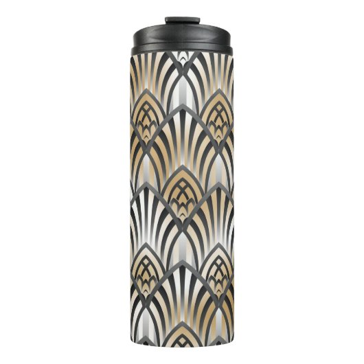 Barokke naadloze patroon.  siervisje thermosbeker (Voorkant)