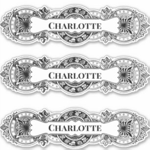  Barokke Naam Lijst Sticker