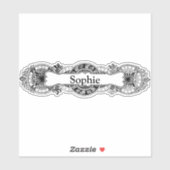 Barokke op maat gesneden vinylsticker sticker (Vel)