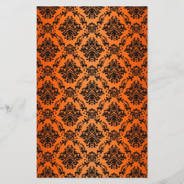 Barokke Oranje Gothic Victoriaans Scapebook (Voorkant)