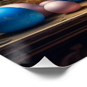 Barokke paashaas met eieren perfect poster (Hoek)