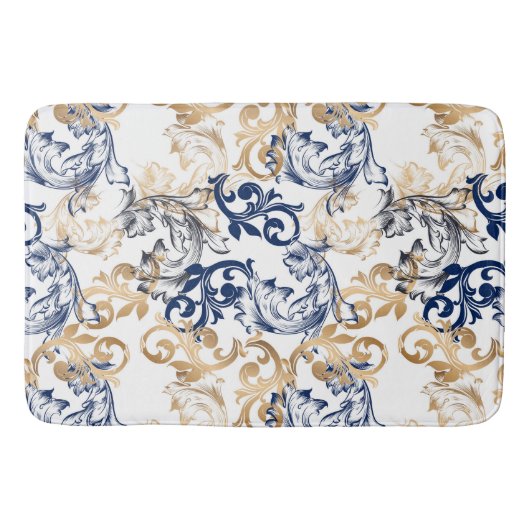 Barokke Retro Klassieke Patroon Badmat (Voorkant)