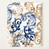 Barokke Retro Klassieke Patroon Planner (Achterkant)