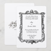 Barokke Rococo 17e-eeuwse Lijst grens Kaart (Voorkant / Achterkant)