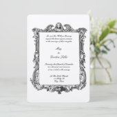 Barokke Rococo 17e-eeuwse Lijst grens Kaart (Staand voorkant)