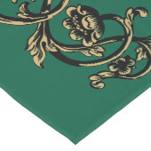 Barokke Rococo Bloemrijke wijnstok gebladerte Orna Lange Tafelloper (Hoek)