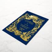 Barokke Rococo Bruiloft Folie Uitnodiging (Gedraaid)