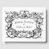  barokke Rococo Cherubs grens Gastenboek (Voorkant)