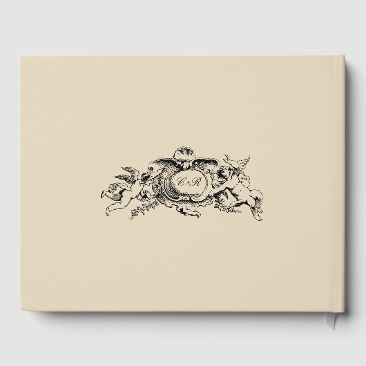 barokke Rococo Cherubs grens Gastenboek (Achterkant)