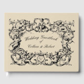  barokke Rococo Cherubs grens Gastenboek (Voorkant)