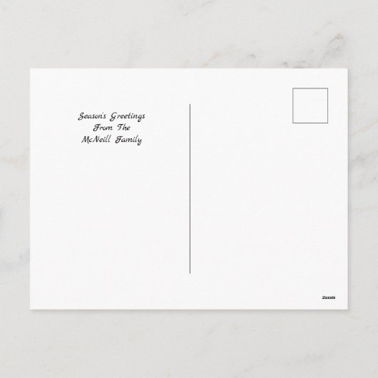 Barokke rococo cornucopia fruitcartouche feestdagenkaart (Achterkant)