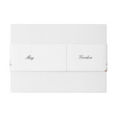 Barokke Rococo-kleurenFloral grens Uitnodigingen Wikkel (Achterkant Voorbeeld)