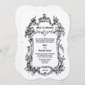 Barokke rococo stijl Victoriaans tijdperk Rocaille Kaart (Voorkant / Achterkant)