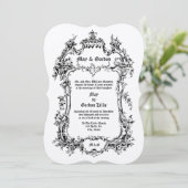 Barokke rococo stijl Victoriaans tijdperk Rocaille Kaart (Staand voorkant)