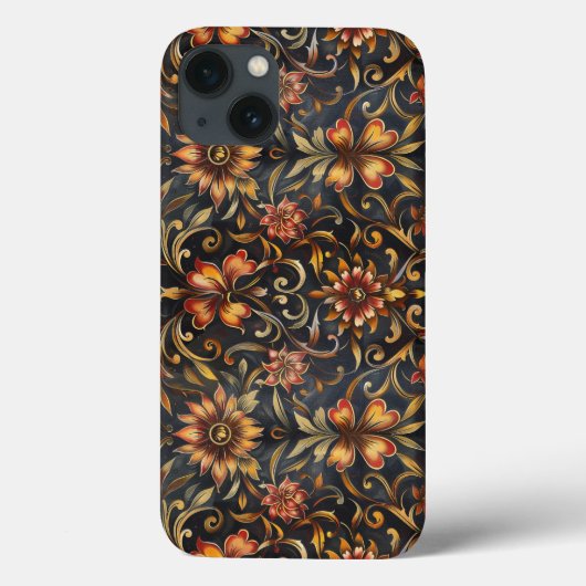 Barokke rode en gouden symfonie Case-Mate iPhone case (Achterkant)
