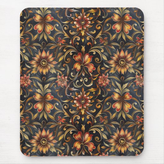 Barokke rode en gouden symfonie muismat (Voorkant)