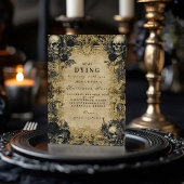 Barokke Schedel Gotische Halloween Soirée Kaart